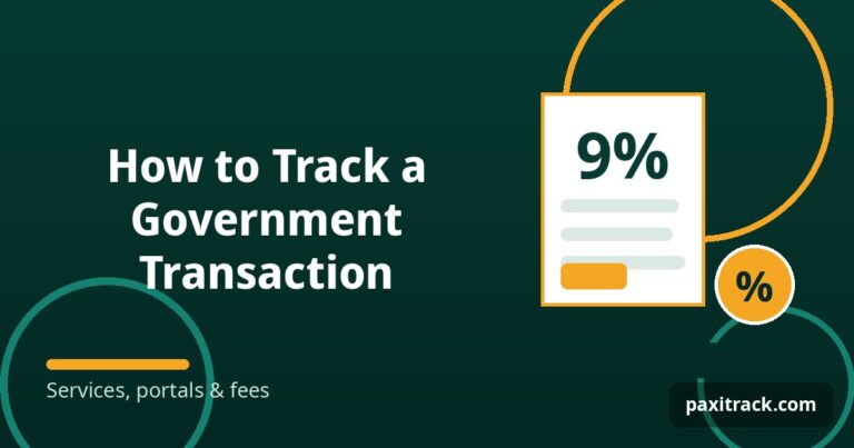 How to Track a Government Transaction