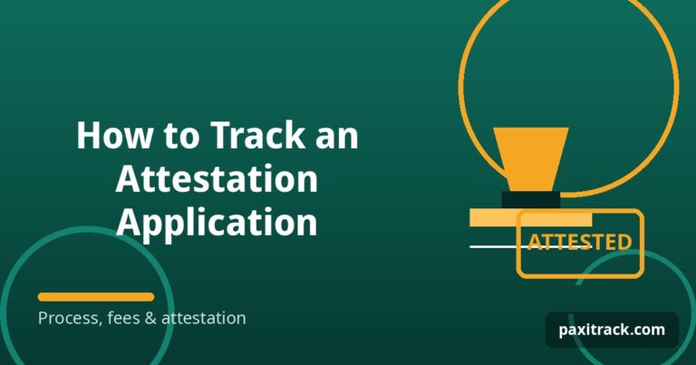 How to Track an Attestation Application