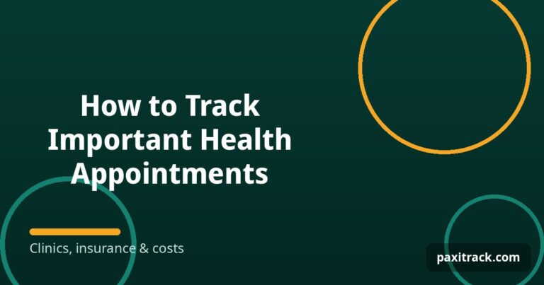How to Track Important Health Appointments