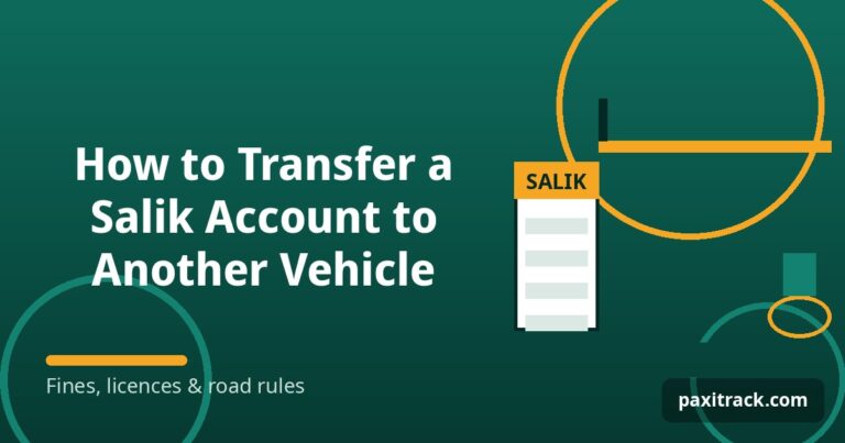 How to Transfer a Salik Account to Another Vehicle
