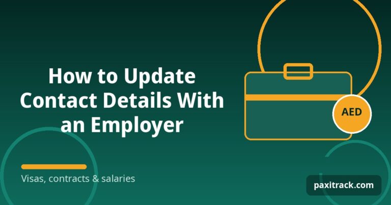 How to Update Contact Details With an Employer