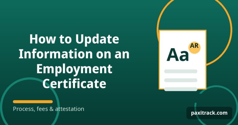 How to Update Information on an Employment Certificate