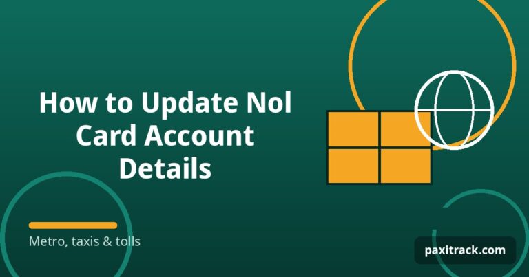 How to Update Nol Card Account Details