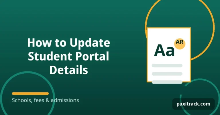 How to Update Student Portal Details