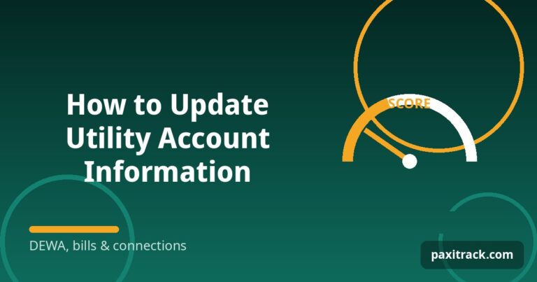 How to Update Utility Account Information