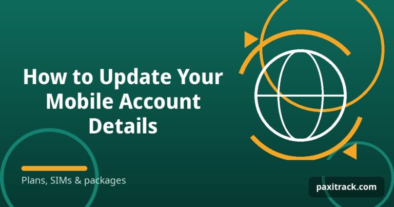 How to Update Your Mobile Account Details