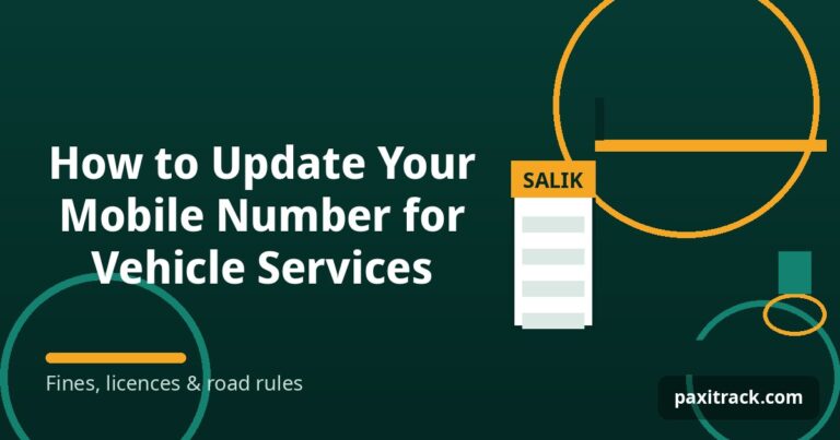 How to Update Your Mobile Number for Vehicle Services