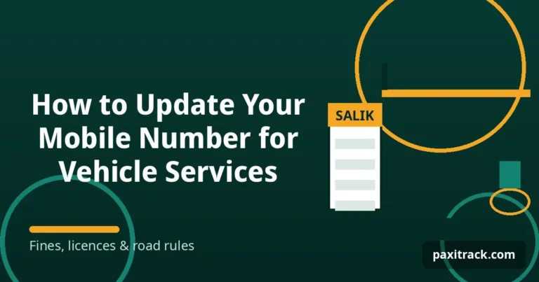 How to Update Your Mobile Number for Vehicle Services