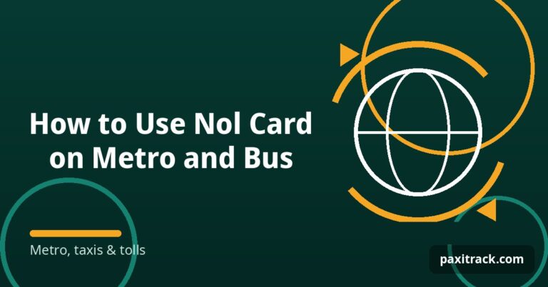 How to Use Nol Card on Metro and Bus
