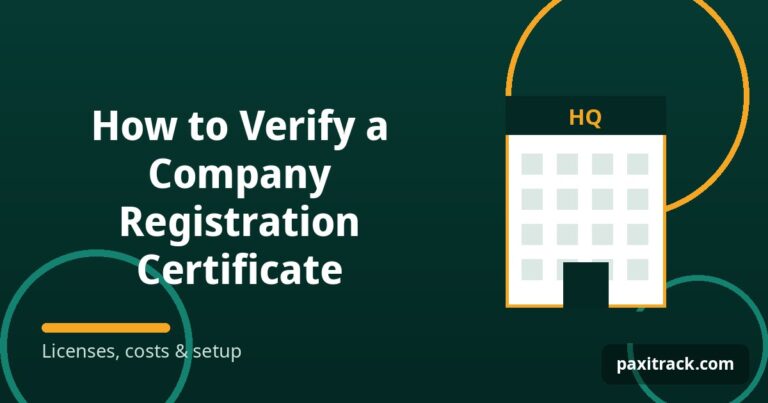How to Verify a Company Registration Certificate