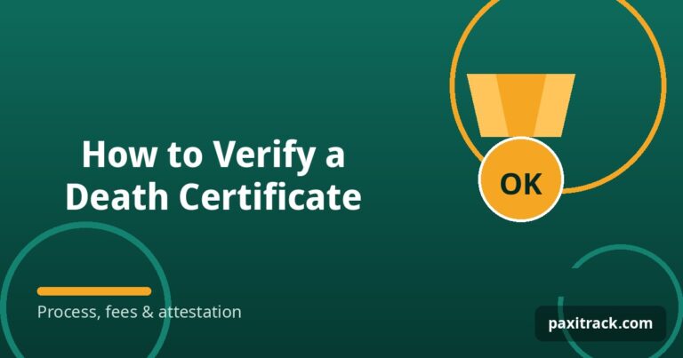 How to Verify a Death Certificate