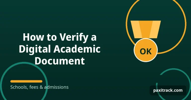 How to Verify a Digital Academic Document