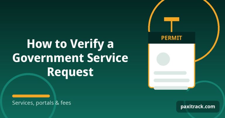 How to Verify a Government Service Request