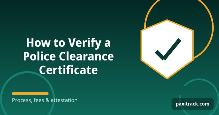 How to Verify a Police Clearance Certificate