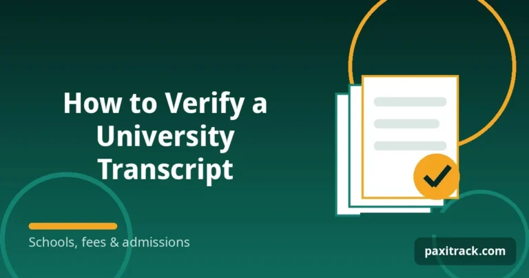 How to Verify a University Transcript