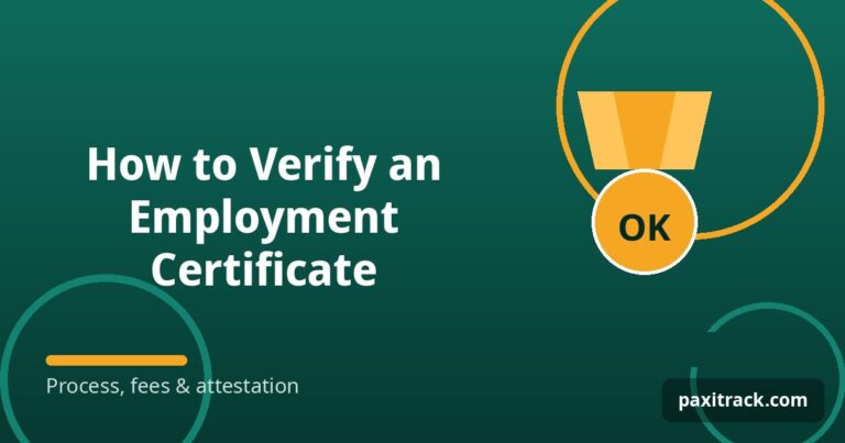 How to Verify an Employment Certificate