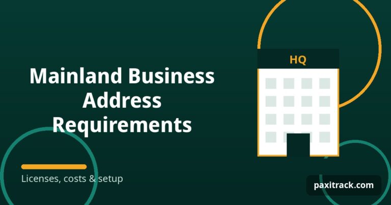 Mainland Business Address Requirements