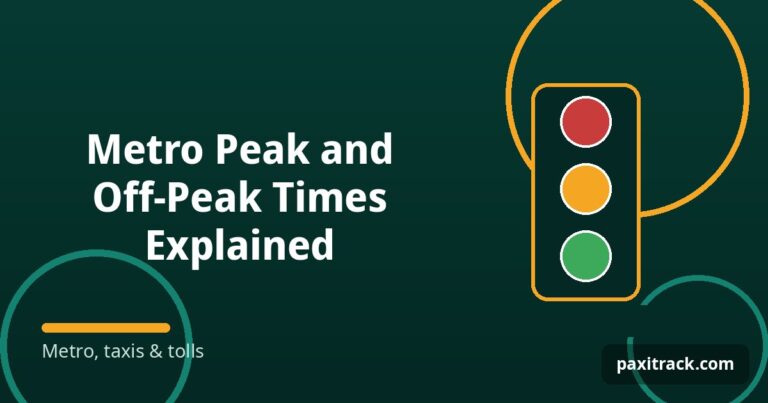 Metro Peak and Off-Peak Times Explained