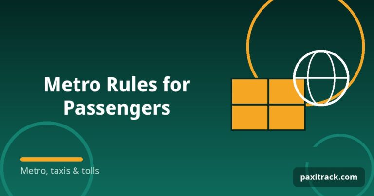 Metro Rules for Passengers