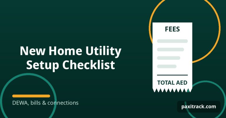 New Home Utility Setup Checklist