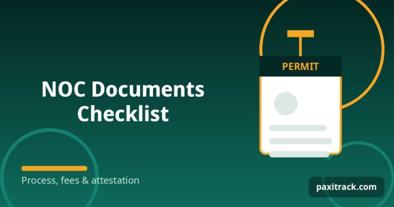 NOC Documents Checklist