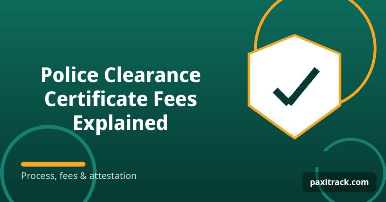 Police Clearance Certificate Fees Explained