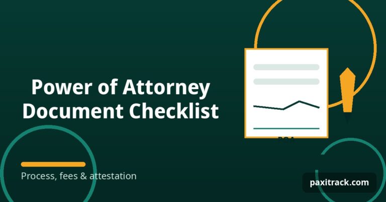 Power of Attorney Document Checklist