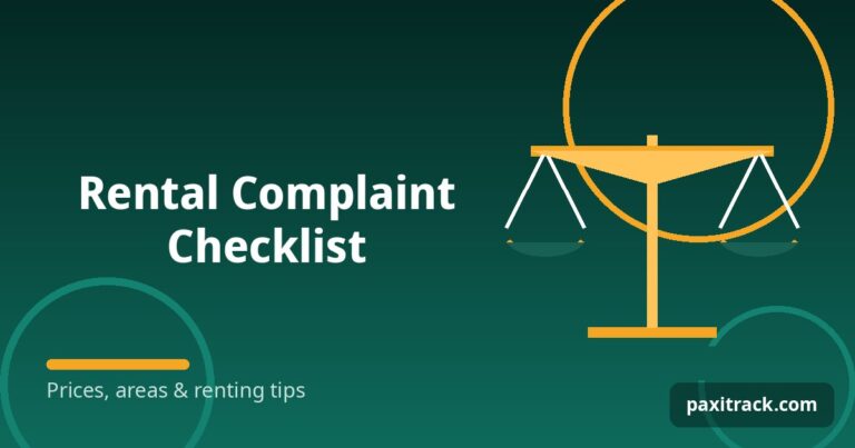 Rental Complaint Checklist