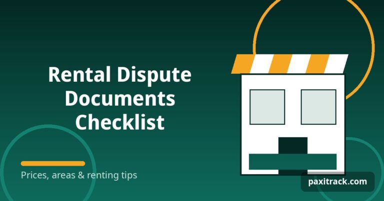 Rental Dispute Documents Checklist
