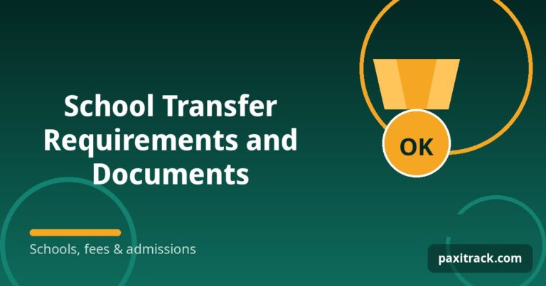 School Transfer Requirements and Documents
