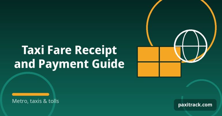 Taxi Fare Receipt and Payment Guide