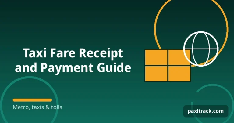 Taxi Fare Receipt and Payment Guide