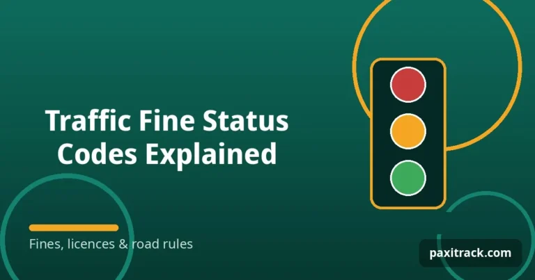 Traffic Fine Status Codes Explained