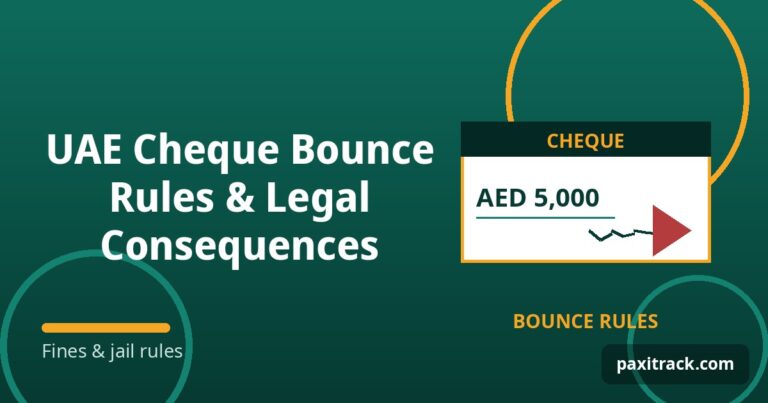 UAE Cheque Bounce Rules & Legal Consequences