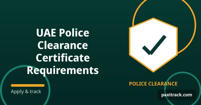 UAE Police Clearance Certificate Requirements