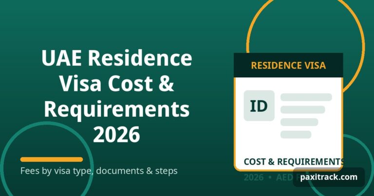 UAE Residence Visa Cost & Requirements 2026