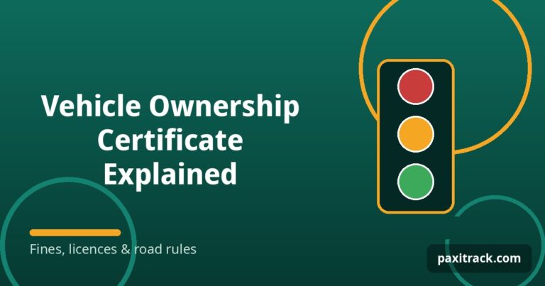 Vehicle Ownership Certificate Explained