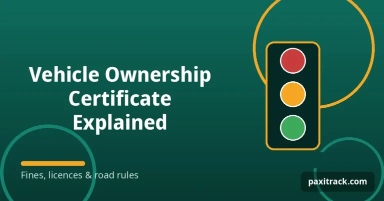 Vehicle Ownership Certificate Explained