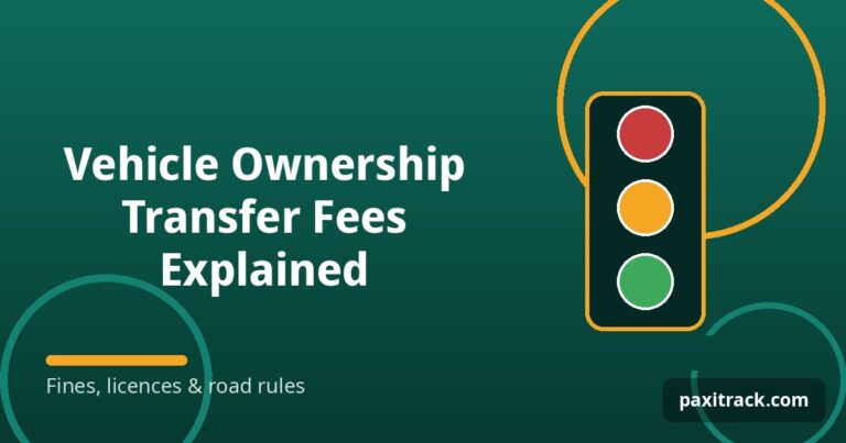 Vehicle Ownership Transfer Fees Explained