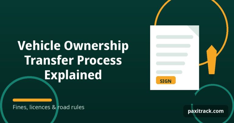 Vehicle Ownership Transfer Process Explained