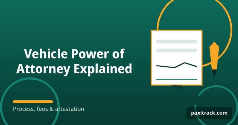 Vehicle Power of Attorney Explained