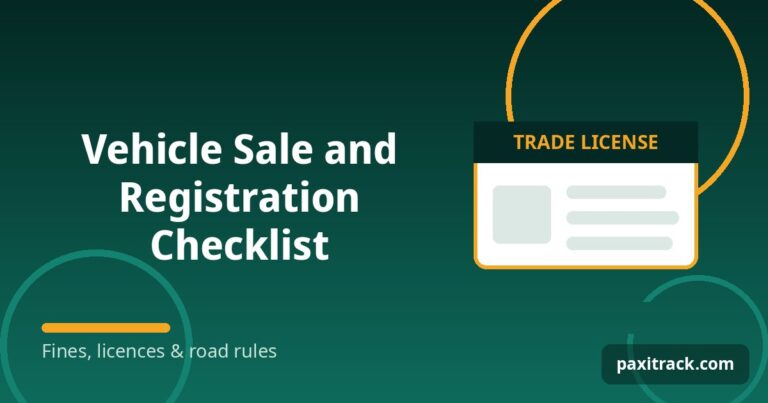 Vehicle Sale and Registration Checklist