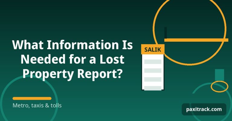 What Information Is Needed for a Lost Property Report?