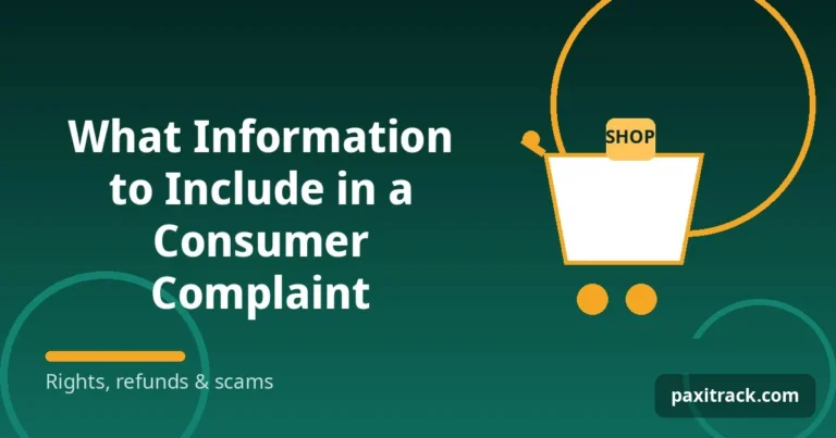 What Information to Include in a Consumer Complaint