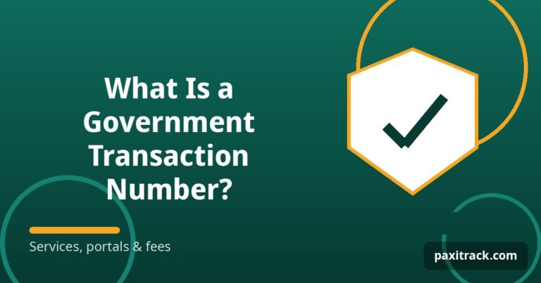 What Is a Government Transaction Number?