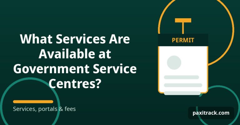 What Services Are Available at Government Service Centres?