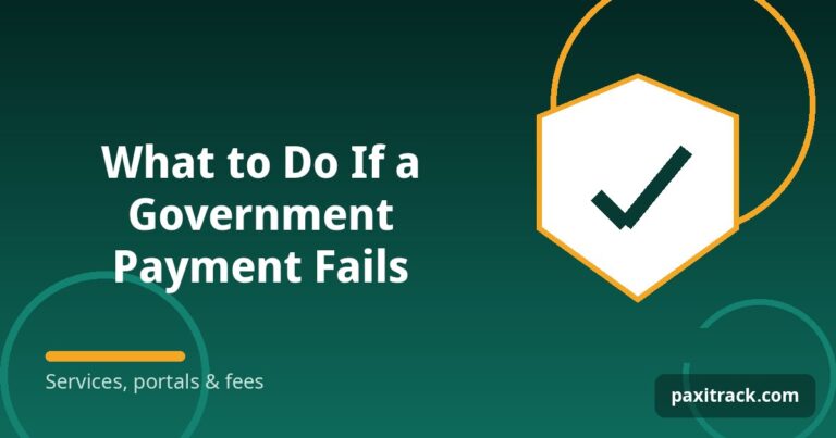 What to Do If a Government Payment Fails