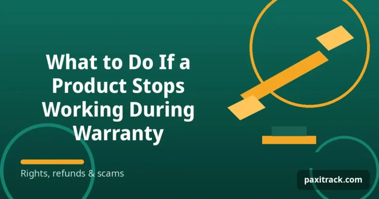 What to Do If a Product Stops Working During Warranty
