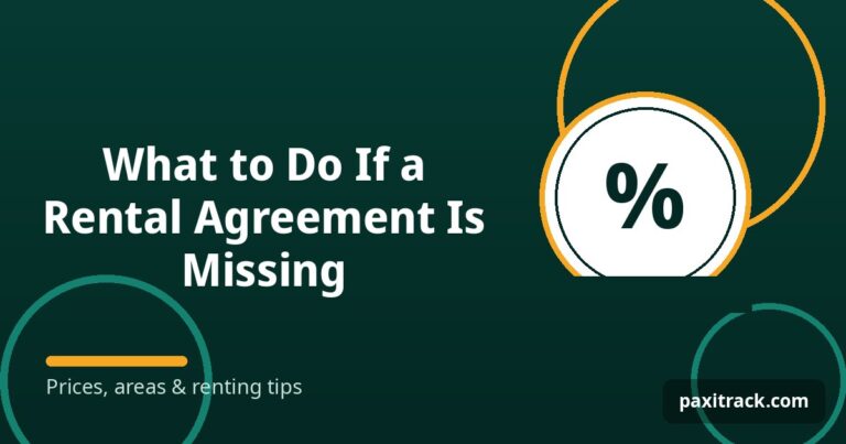 What to Do If a Rental Agreement Is Missing