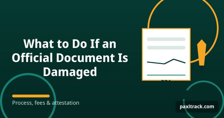 What to Do If an Official Document Is Damaged